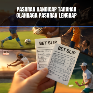 Ilustrasi pasaran handicap dalam taruhan olahraga.